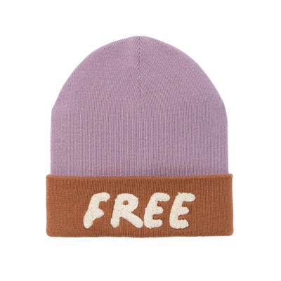 Merino Beanie - Hat, Little Gang Free caramel/lilac