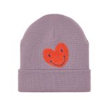 Merino Beanie - Hat, Little Gang Heart lavender