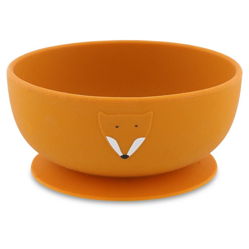 Siliconen kom met zuignap - Mr. Fox