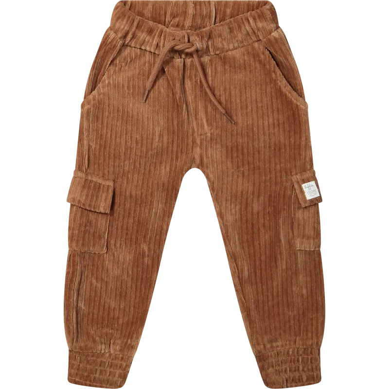 Pants Corduroy rib Brown
