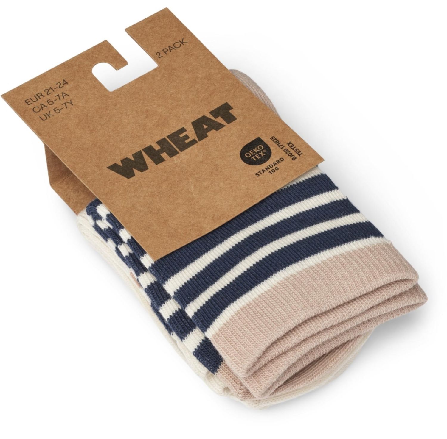Socks Jamie blue 2-stuks