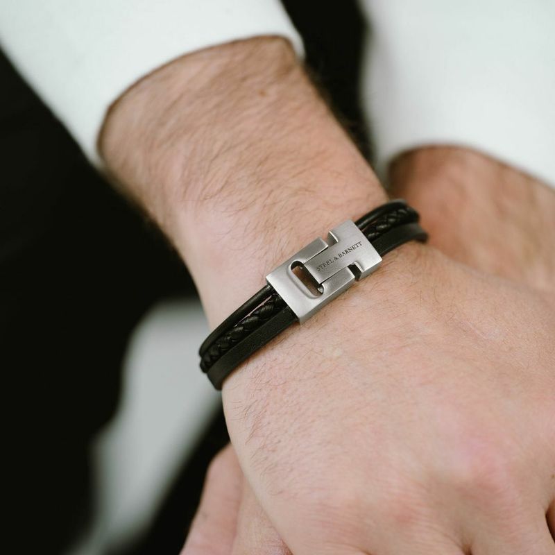 Leren Armband Casual Cole Zwart