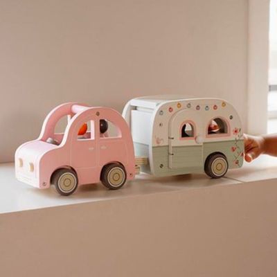 Speelgoed auto met caravan