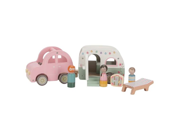 Speelgoed auto met caravan