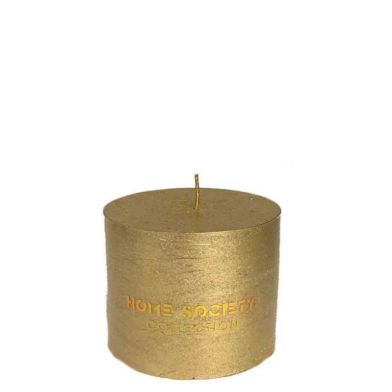 Pillar Candle 9x7cm“gold”