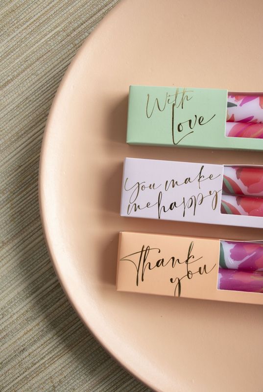 Dinerkaars- Giftset Flowers