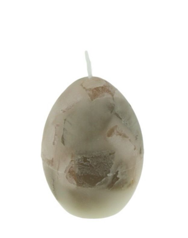 Deco Kaars Marble Egg L Deco Kaars Marble Egg L