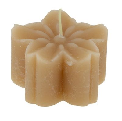 Kaars deco Blossom “Taupe”