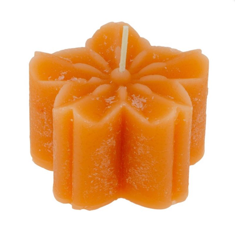 Kaars deco Blossom”Orange”