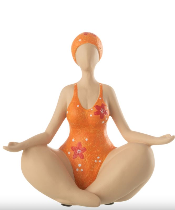 Vrouw Yoga Zittend