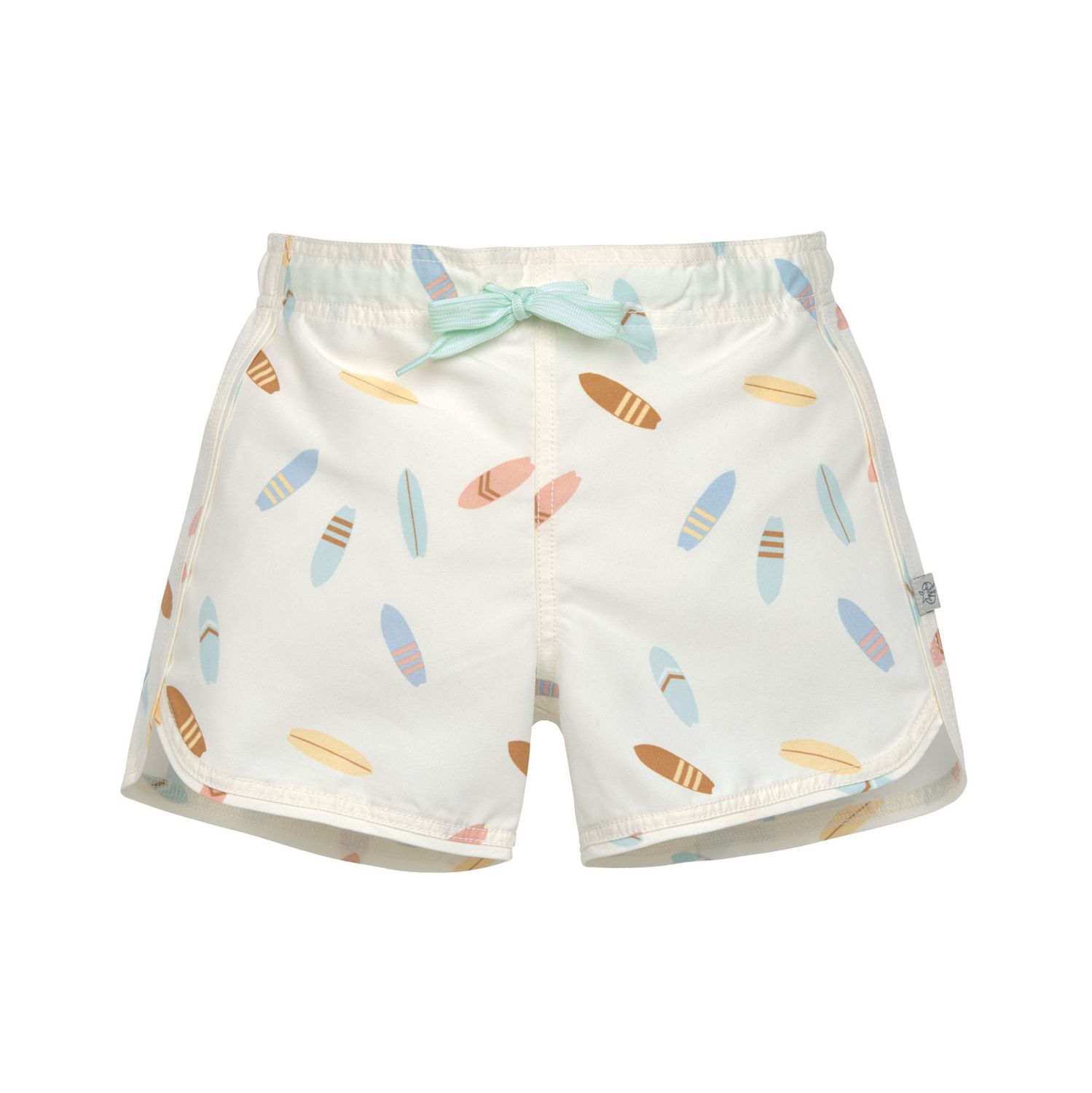 Boardie Shorts Kids – Surfboards Sea Salt met SPF+50
