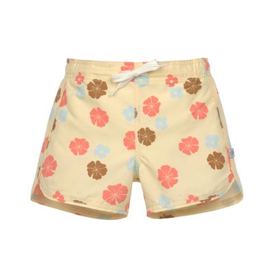 Boardie Shorts Kids – Flowers Vanilla met SPF+50