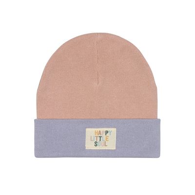 Beanie -  perzik pastel lila