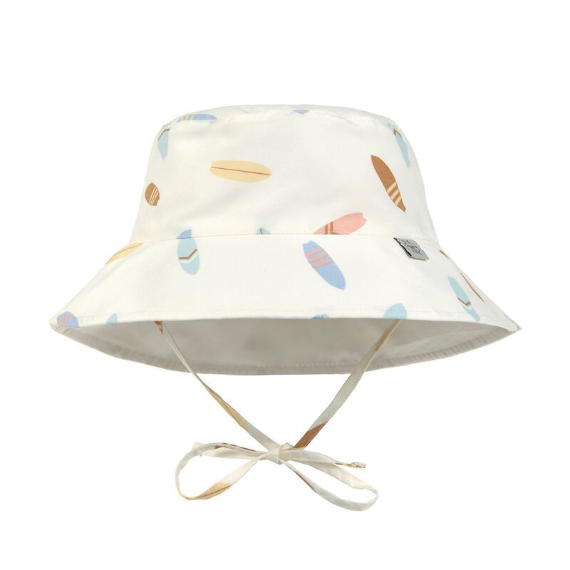 Kinderzonnehoed (UV-bescherming) - surfplank, wit