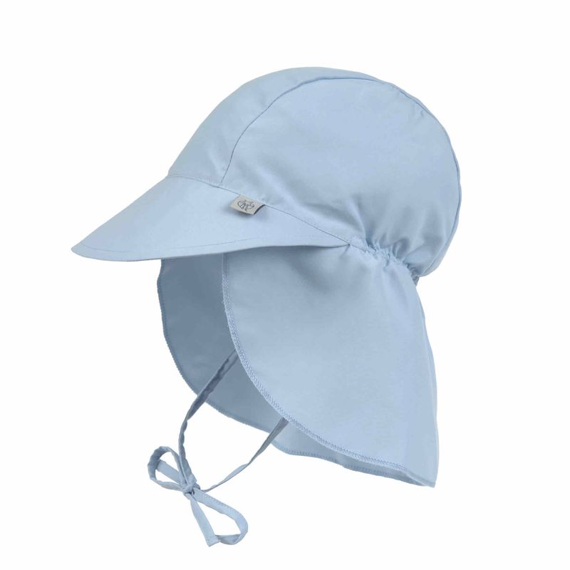 Kinderpet met klep (UV-bescherming), lichtblauw
