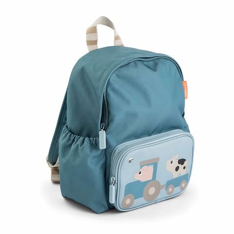Kids backpack Tiny farm Blue 7,5 L