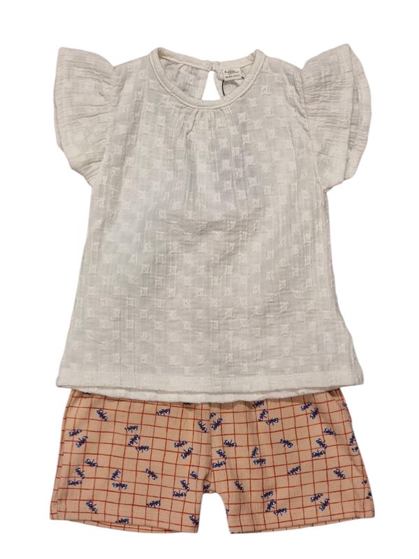 Set-2  Blouse + Short – maat 98/104 of 110/116