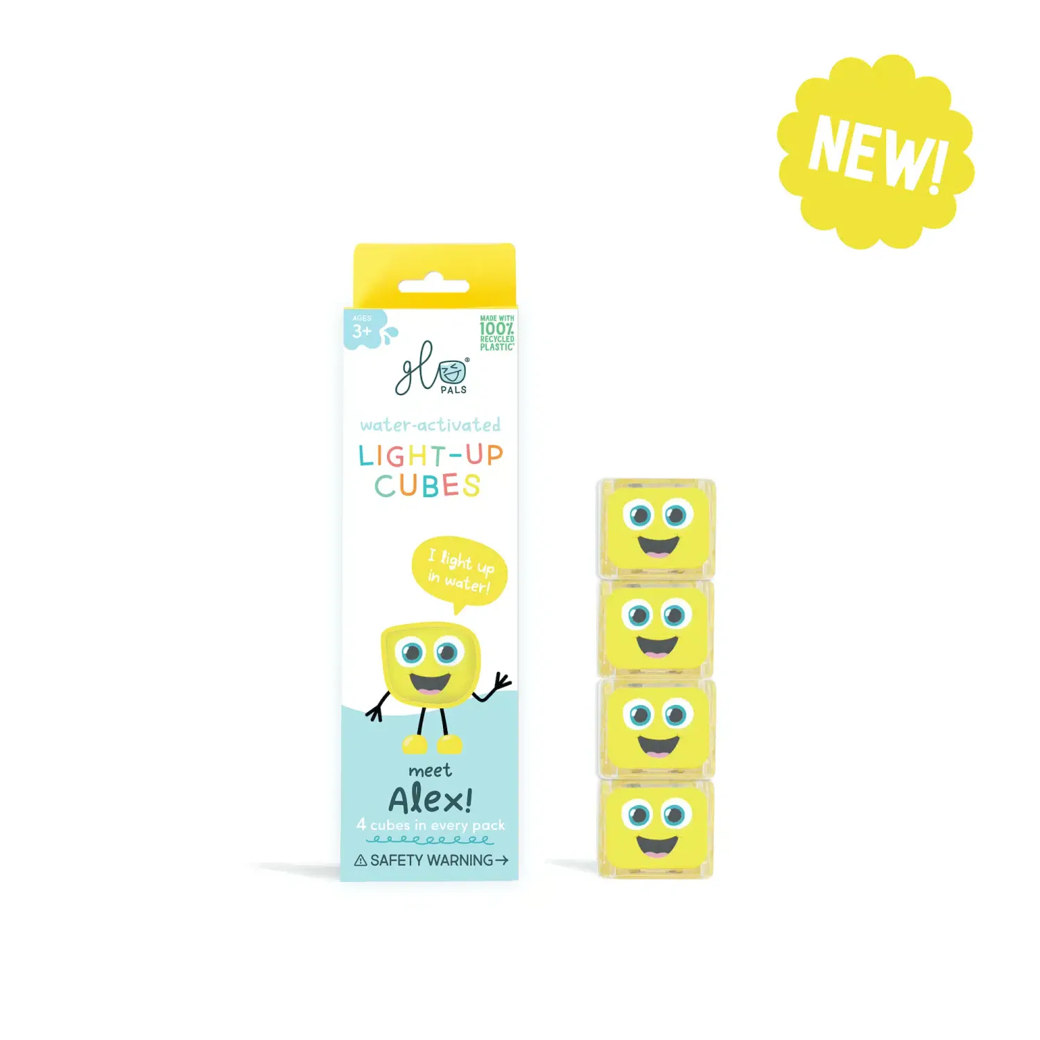Glopals Light up cubes-4pc Alex
