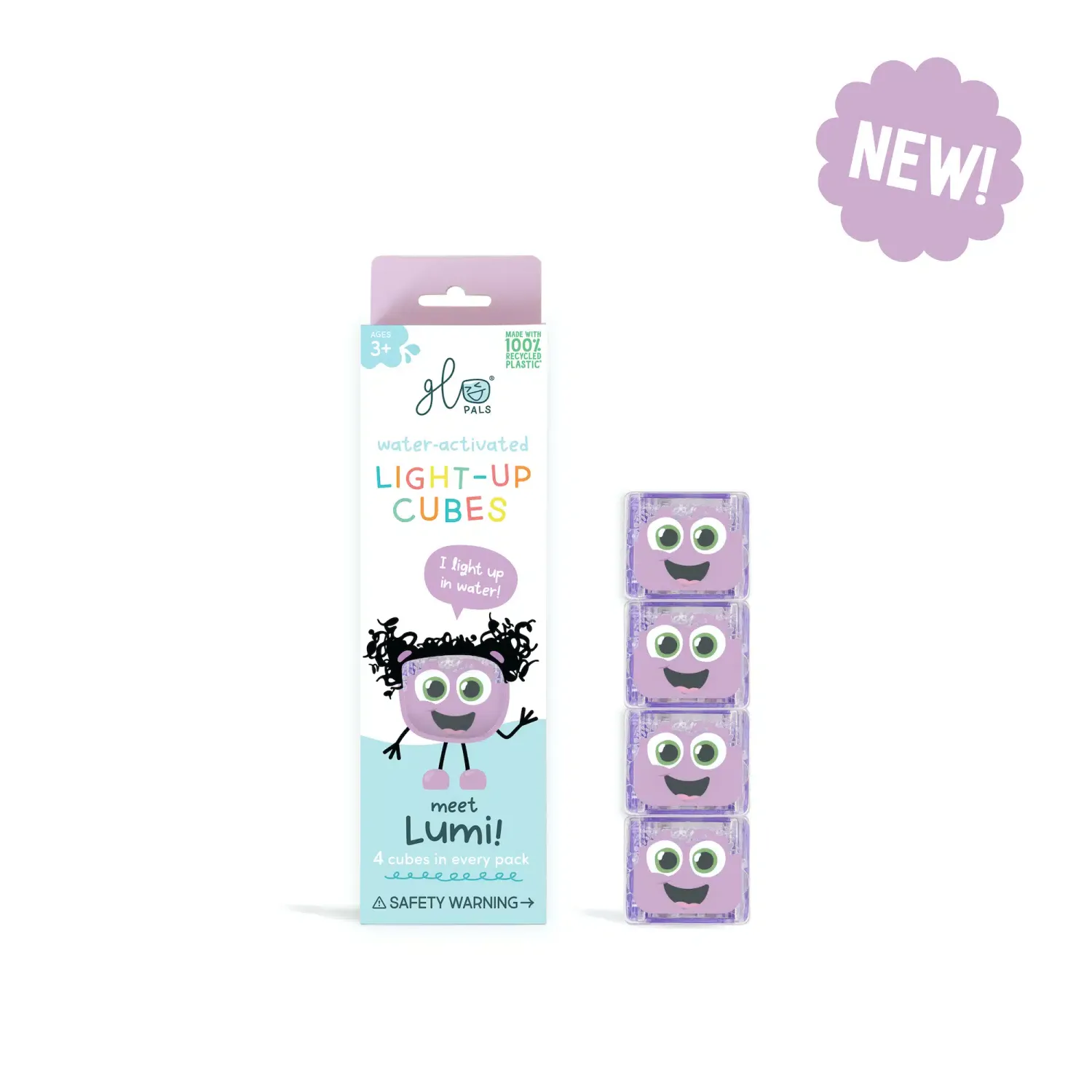 Glopals Light up cubes-4pc Lumi