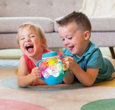 Sensory play cup bubble gum