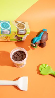 PLAY DOUGH ECOCUP 4 PCS – BR-BL-Gr-OR