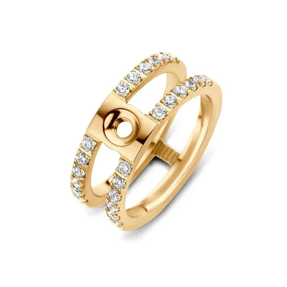 Twisted Trista CZ Ring - Goudkleurig