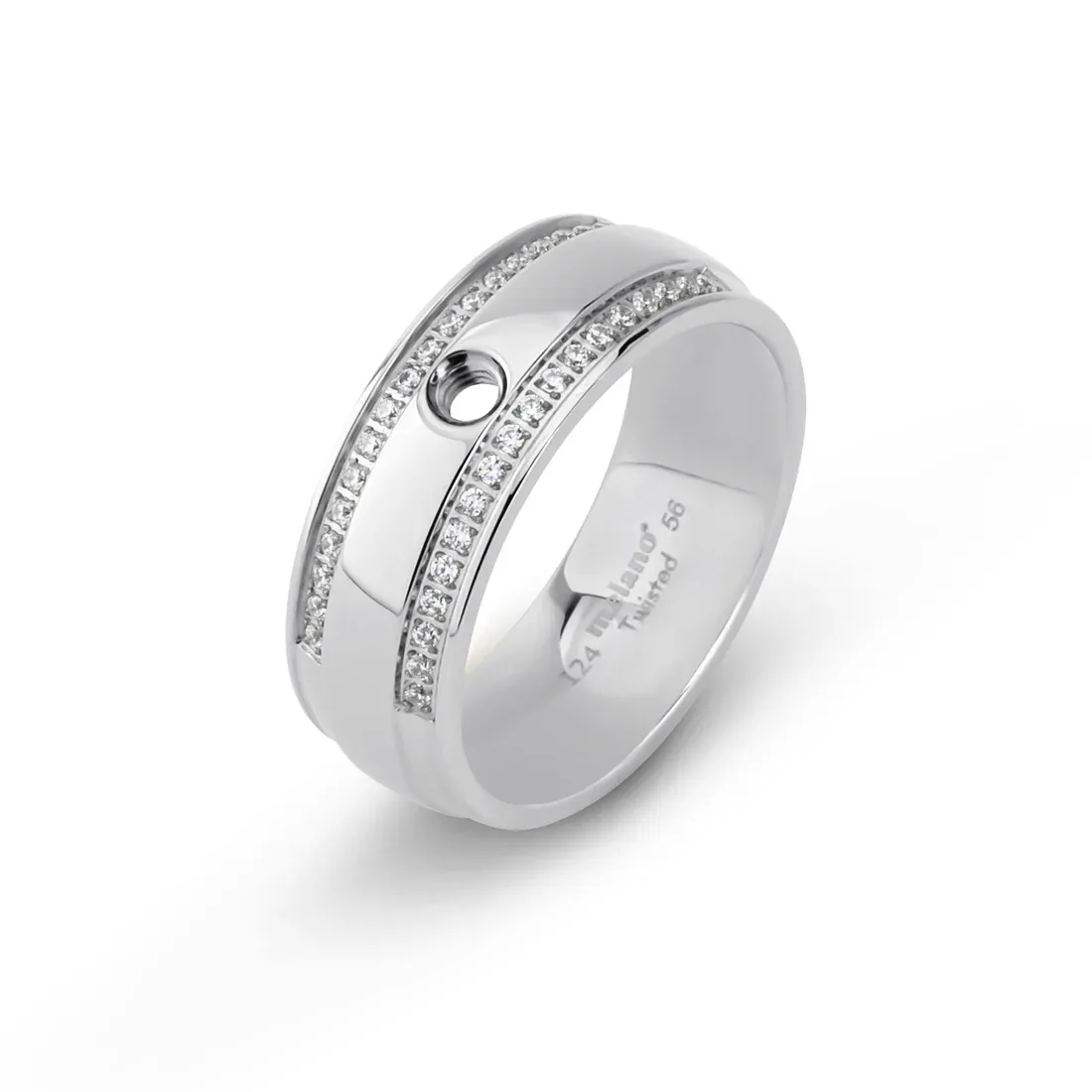 Twisted Tierra Ring - Zilverkleurig