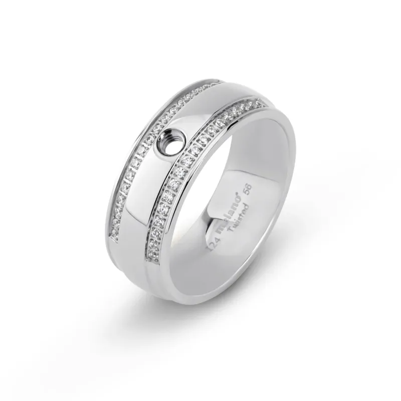 Twisted Tierra Ring - Zilverkleurig