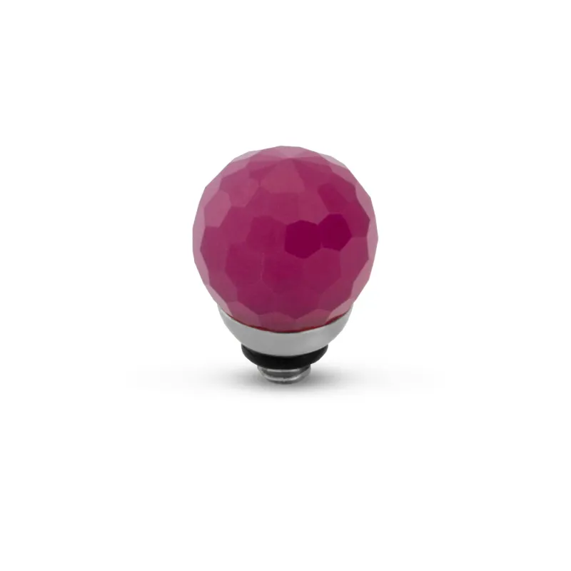 Twisted Facet cz ball SS