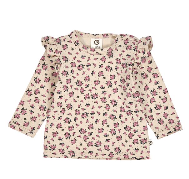 Zinna ruche longsleeve T-shirt