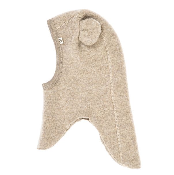 Warme wollen fleece bivakmuts voor baby’s met berenoortjes – wintermuts - balsemmelange