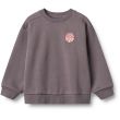 Oversized baby sweatshirt, lange mouwen, biologisch katoen, afhangende schouders, Wheat