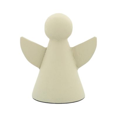 Crèmekleurig engelenbeeldje van Home Society, perfect als kerstdecoratie.