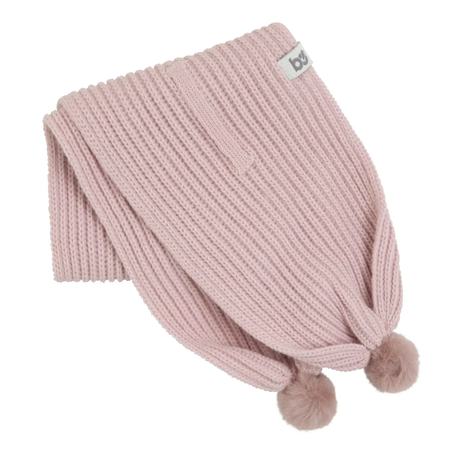 Overslagsjaaltje met pompon Cool oud roze - 3-36 mnd Overslagsjaaltje met pompon Cool oud roze - 3-36 mnd