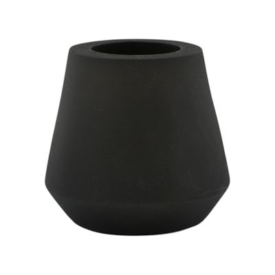 Kandelaar XL Kumo S van metaal in minimalistisch design, geschikt voor dinerkaarsen.