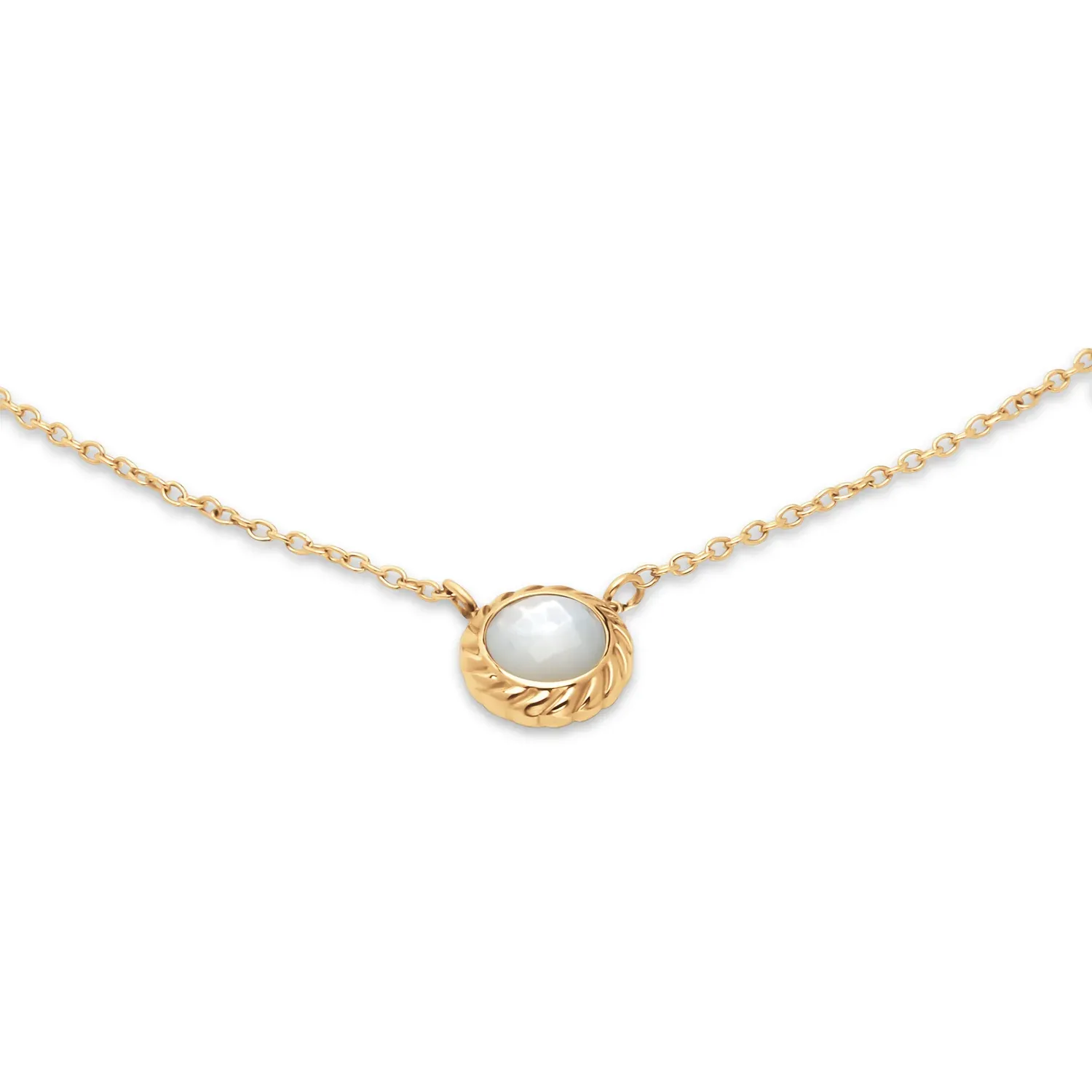 FR Sienna Ketting GD MOP - 40 cm
