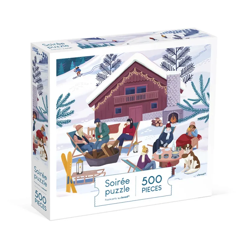 Winter in de bergen puzzel van 500 stukjes