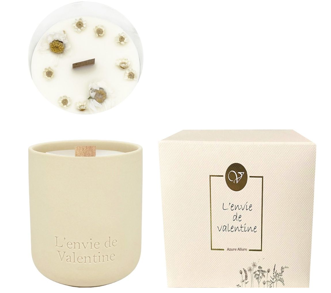 Azure Allure-180g Geurkaars in keramiek