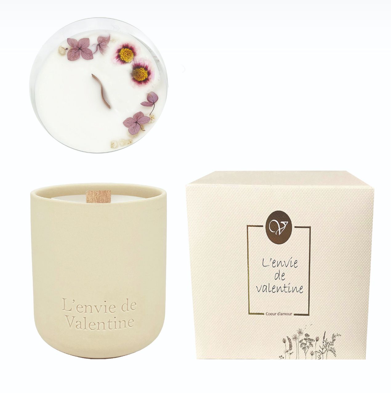 Coeur D’amour-180g Geurkaars in keramiek