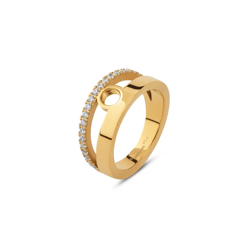 Vivid Valen GD CZ Ring