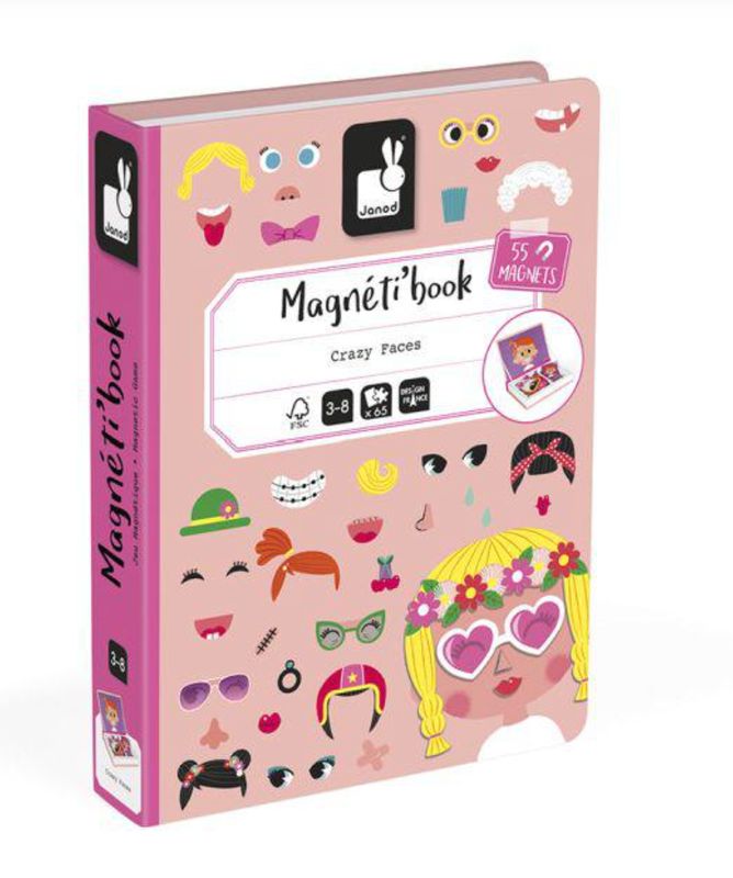 Magneti'book Gekke gezichten meisjes 55 Magneten