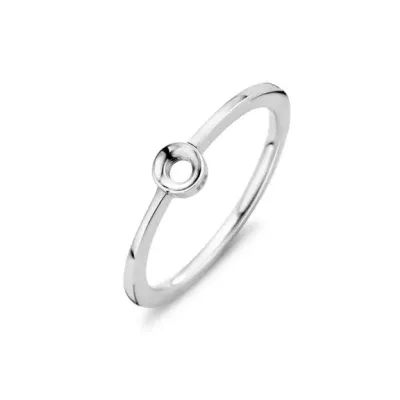 Twisted Petite Ring - Zilverkleurig