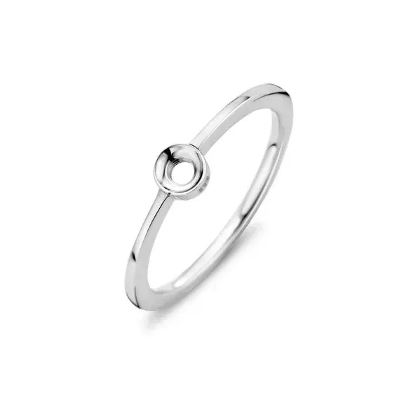 Twisted Petite Ring - Zilverkleurig