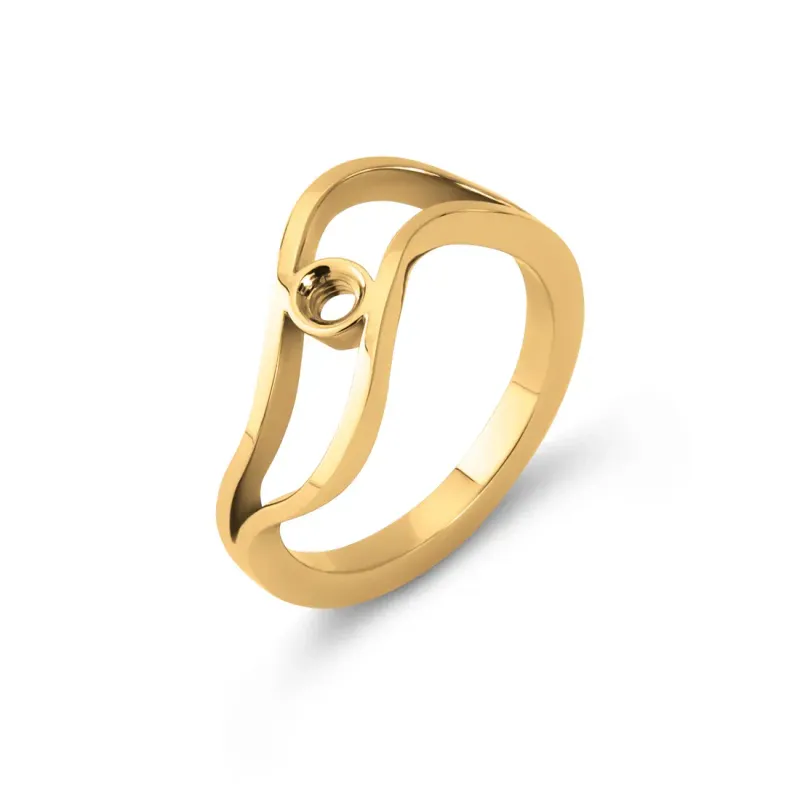 Twisted Tamara Ring - Goudkleurig