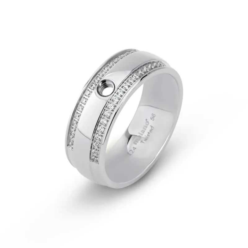 Twisted Tierra Ring - Zilverkleurig