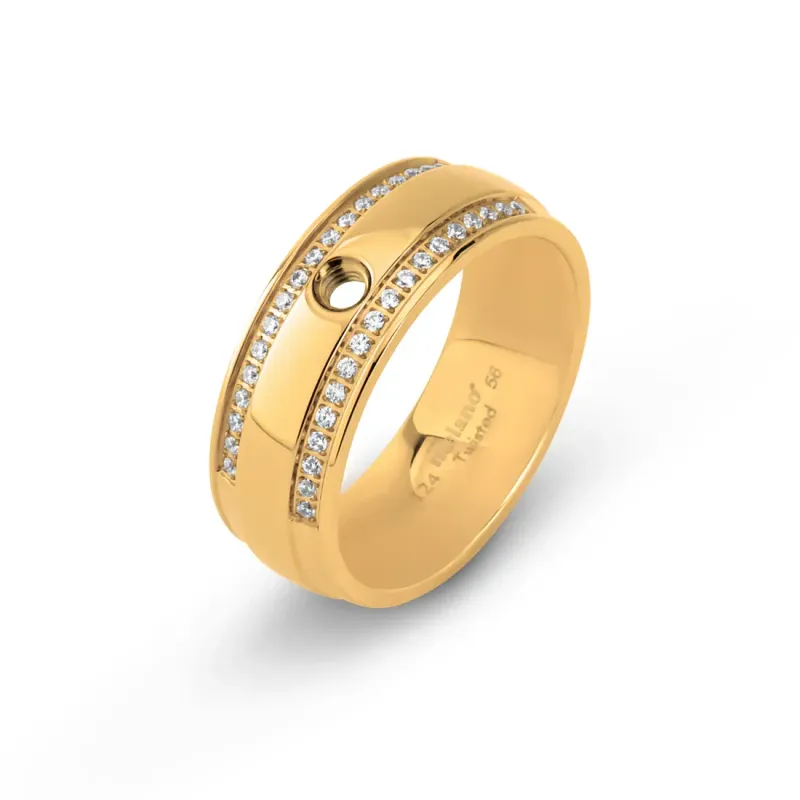 Twisted Tierra Ring - Goudkleurig