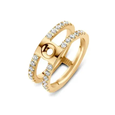 Twisted Trista CZ Ring - Goudkleurig