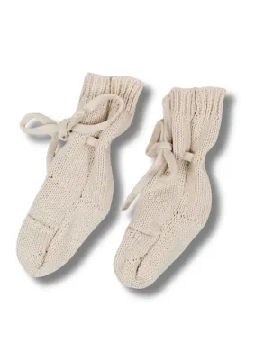 Beau Knitted Booties | Beach