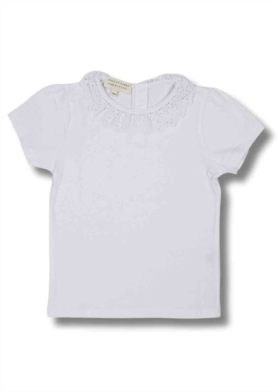 Bobby basic Flower lace-Wit Bobby basic Flower lace-Wit