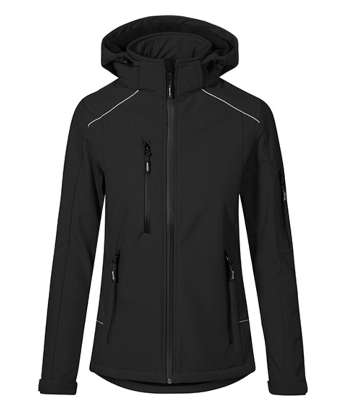 Warme Softshell jas dames-Black